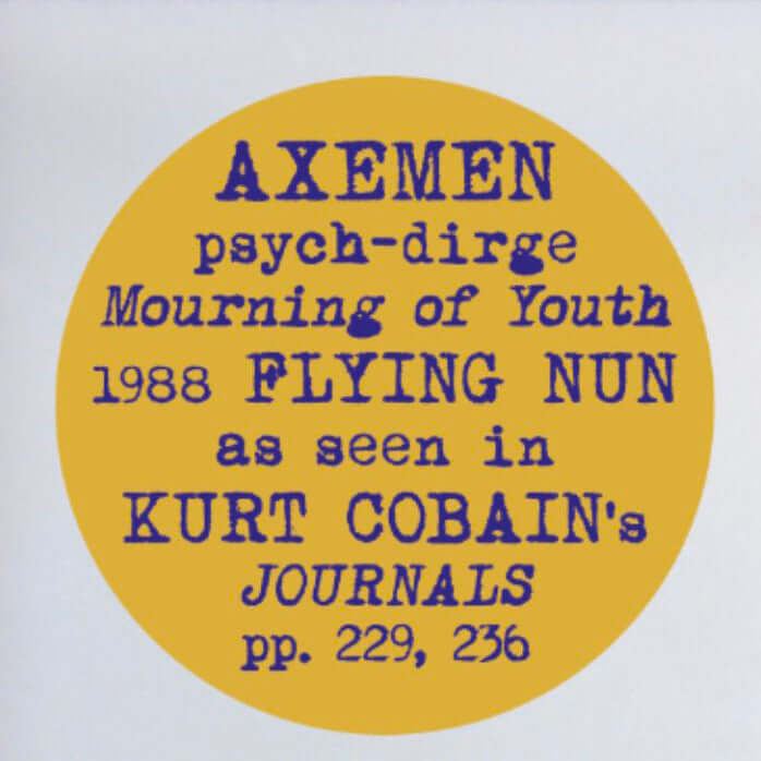 
                  
                    Axemen - Mourning of Youth b/w Hey Alice 7" - Flying Nun  | Vinyl | CD
                  
                